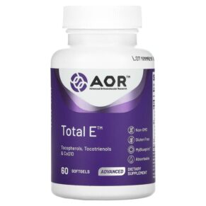 Thực phẩm chức năng Advanced Orthomolecular Research AOR Total E 60 Softgels 624917083095