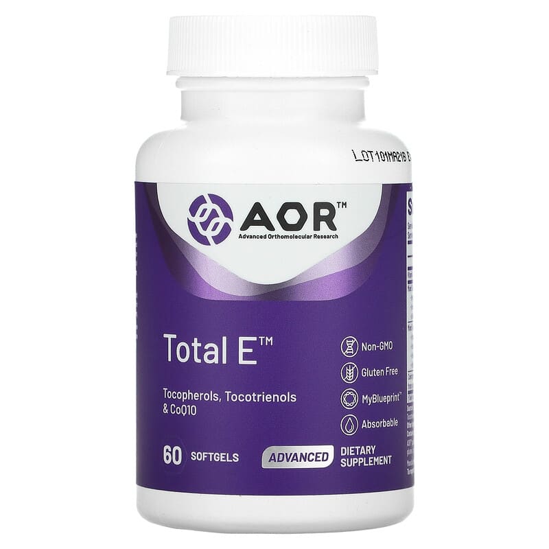 Advanced Orthomolecular Research AOR Total E 60 Softgels 8 Thực phẩm chức năng Advanced Orthomolecular Research AOR Total E 60 Softgels 624917083095