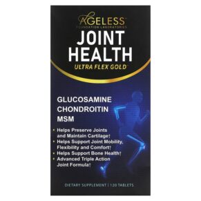 Thực phẩm chức năng Ageless Foundation Laboratories Ultra Flex Gold Joint Health 120 Tablets 860001321159