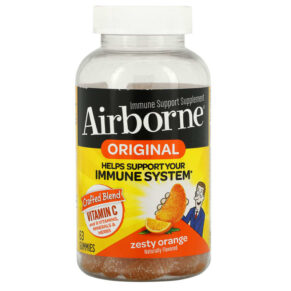 Thực phẩm chức năng AirBorne Original Immune Support Supplement Zesty Orange 63 Gummies 647865963394