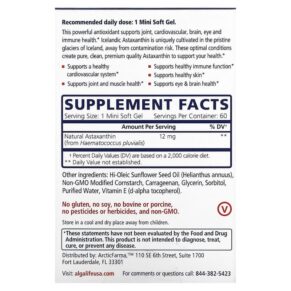 Thực phẩm bổ sung Algalife Icelandic Astaxanthin 12 mg 60 Mini Soft Gels 866509000145