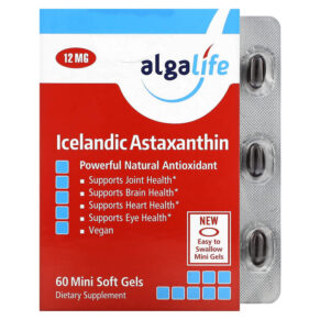 Thực phẩm chức năng Algalife Icelandic Astaxanthin 12 mg 60 Mini Soft Gels 866509000145