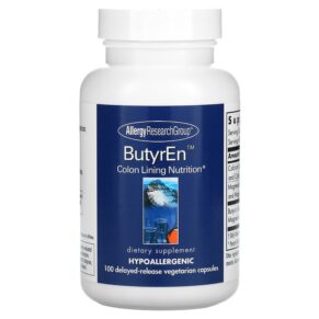 Thực phẩm chức năng Allergy Research Group ButyrEn 100 Delayed-Release Vegetarian Capsules 713947702202