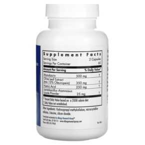 Thực phẩm bổ sung Allergy Research Group Humic-Monolaurin Complex 120 Vegetarian Capsules 713947767201