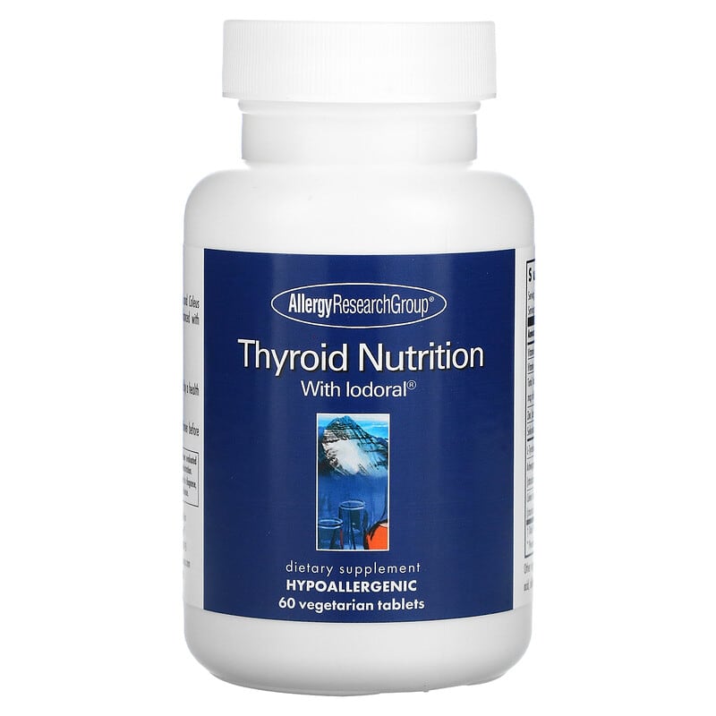 Allergy Research Group Thyroid Nutrition with Iodoral 60 Vegetarian Tablets 8 Thực phẩm chức năng Allergy Research Group Thyroid Nutrition with Iodoral 60 Vegetarian Tablets 713947776708