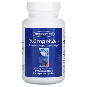 Thực phẩm chức năng Allergy Research Group Zen 200 mg 120 Vegetarian Capsules 713947766501