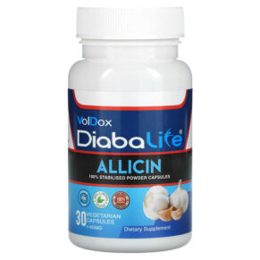 Thực phẩm chức năng Allimax Diabalife Allicin 500 mg 30 Vegetarian Capsules 7426968122081