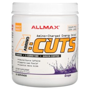Thực phẩm chức năng ALLMAX ACUTS Amino-Charged Energy Drink Grape 7.4 oz (210 g) 665553226828