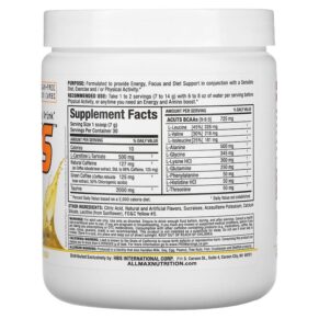 Thực phẩm bổ sung ALLMAX ACUTS Amino-Charged Energy Drink Pina Colada 7.4 oz (210 g) 665553224794