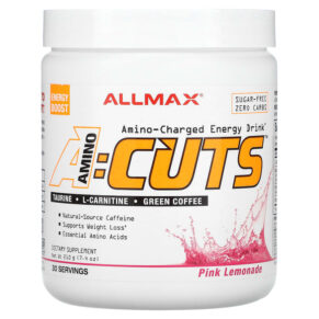 Thực phẩm chức năng ALLMAX ACUTS Amino-Charged Energy Drink Pink Lemonade 7.4 oz (210 g) 665553225357