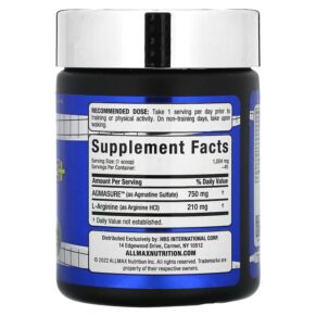 Thực phẩm bổ sung ALLMAX Agmatine+ Arginine 1.59 oz (45 g) 665553229058