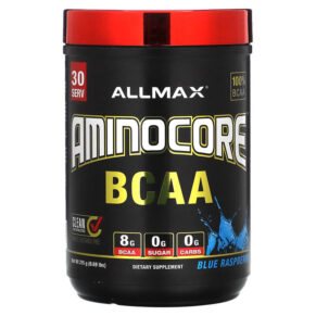 Thực phẩm chức năng ALLMAX AMINOCORE BCAA Blue Raspberry 0.69 lbs (315 g) 665553228600