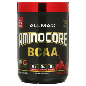 Thực phẩm chức năng ALLMAX AMINOCORE BCAA Fruit Punch 0.69 lbs (315 g) 665553228624