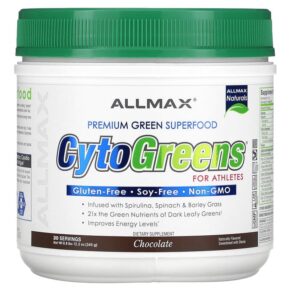 Thực phẩm chức năng ALLMAX CytoGreens For Athletes Chocolate 0.8 lbs (345 g) 665553227597