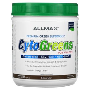 Thực phẩm chức năng ALLMAX CytoGreens Premium Green Superfood for Athletes Chocolate 1.5 lbs (690 g) 665553227603
