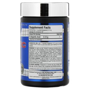 ALLMAX D-Aspartic Acid 3.53 oz (100 g) 3 Thực phẩm bổ sung ALLMAX D-Aspartic Acid 3.53 oz (100 g) 665553202112