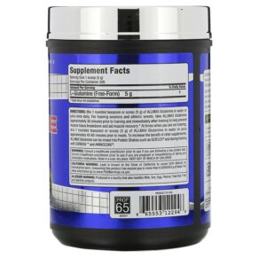 Thực phẩm bổ sung ALLMAX Glutamine 2.20 lbs (1.000 g) 665553122946