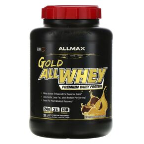 Thực phẩm chức năng ALLMAX Gold AllWhey 100% Premium Whey Protein Chocolate Peanut Butter 5 lbs. (2.27 kg) 665553223773