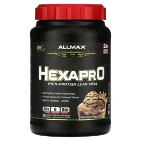 Thực phẩm chức năng ALLMAX Hexapro High-Protein Lean Meal Chocolate Peanut Butter 2 lbs (907 g) 665553228488