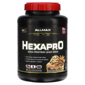 Thực phẩm chức năng ALLMAX Hexapro High-Protein Lean Meal Chocolate Peanut Butter 5 lbs (2.27 kg) 665553228563