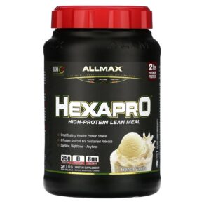 Thực phẩm chức năng ALLMAX Hexapro High-Protein Lean Meal French Vanilla 2 lbs (907 g) 665553228464
