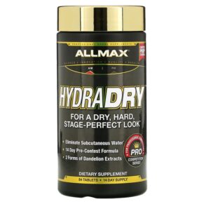 Thực phẩm chức năng ALLMAX HydraDry Ultra-Potent Diuretic + Electrolyte Stabilizer 84 Tablets 665553229171