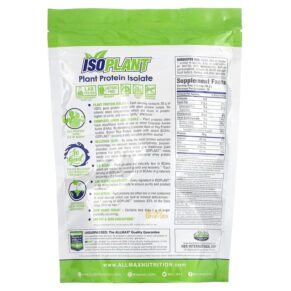 ALLMAX Isoplant Plant Protein Isolate Vanilla 10.6 oz (300 g) 3 Thực phẩm bổ sung ALLMAX Isoplant Plant Protein Isolate Vanilla 10.6 oz (300 g) 665553229607