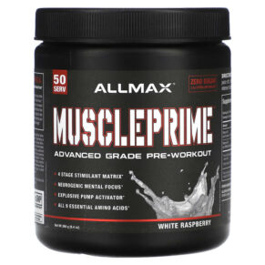 Thực phẩm chức năng ALLMAX Muscle Prime Advanced Grade Pre-Workout White Raspberry 9.4 oz (266 g) 665553224022