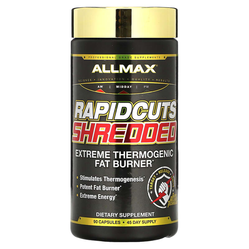 ALLMAX Rapidcuts Shredded Extreme Thermogenic Fat Burner 90 Capsules 8 Thực phẩm chức năng ALLMAX Rapidcuts Shredded Extreme Thermogenic Fat Burner 90 Capsules 665553201757