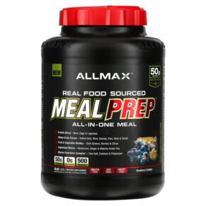 Thực phẩm chức năng ALLMAX Real Food Sourced Meal Prep All-in-One Meal Blueberry Cobbler 5.6 lbs (2.54 kg) 665553229003