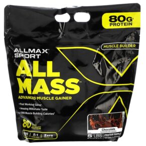 Thực phẩm chức năng ALLMAX Sport All Mass Advanced Muscle Gainer Chocolate 5 lbs 2.27 kg (80 oz) 665553229263