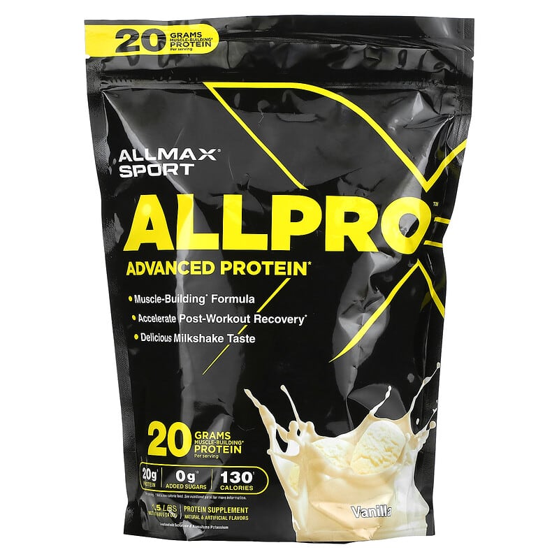 ALLMAX Sport ALLPRO Advanced Protein Vanilla 1.5 lbs (680 g) 8 Thực phẩm chức năng ALLMAX Sport ALLPRO Advanced Protein Vanilla 1.5 lbs (680 g) 665553229676