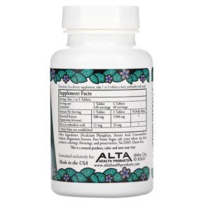 Thực phẩm bổ sung Alta Health Herbal Silica with Bioflavonoids 120 Tablets 076920000222