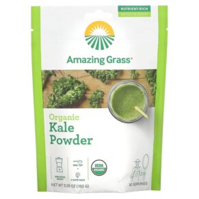 Thực phẩm chức năng Amazing Grass Organic Kale Powder 5.29 oz (150 g) 829835006472