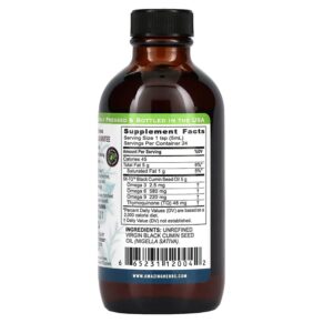 Amazing Herbs Black Seed 100% Pure Cold-Pressed Black Cumin Seed Oil 4 fl oz (120 ml) 3 Thực phẩm bổ sung Amazing Herbs Black Seed 100% Pure Cold-Pressed Black Cumin Seed Oil 4 fl oz (120 ml) 665231120042