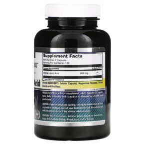 Thực phẩm bổ sung Amazing Nutrition Alpha Lipoic Acid 600 mg 120 Capsules 810180021265