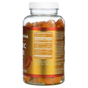 Thực phẩm bổ sung Amazing Nutrition Amazing Gummies Turmeric & Ginger Apricot 120 Gummies 810180026505