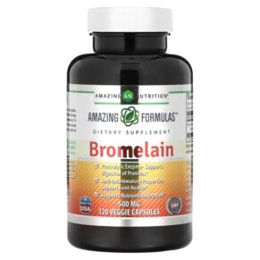 Thực phẩm chức năng Amazing Nutrition Bromelain 500 mg 120 Veggie Capsules 819209021330