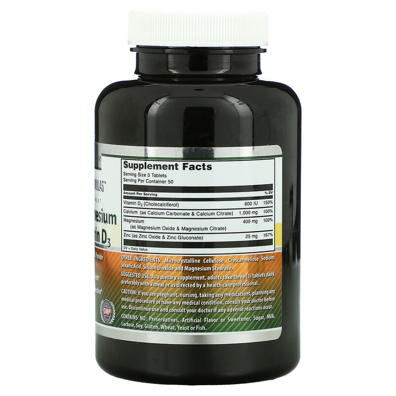 Amazing Nutrition Calcium Magnesium Zinc + Vitamin D3 150 Tablets 2 Thực phẩm bổ sung Amazing Nutrition Calcium Magnesium Zinc + Vitamin D3 150 Tablets 819209027868