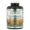 Thực phẩm chức năng Amazing Nutrition Calcium Magnesium Zinc + Vitamin D3 300 Tablets 810180029315