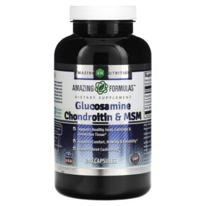 Thực phẩm chức năng Amazing Nutrition Glucosamine Chondroitin & MSM 240 Capsules 810180023788