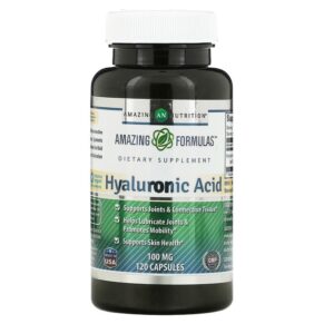 Thực phẩm chức năng Amazing Nutrition Hyaluronic Acid 100 mg 120 Capsules 810180024495