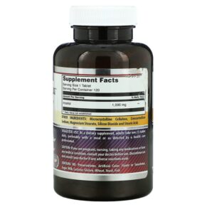 Thực phẩm bổ sung Amazing Nutrition Inositol 1.000 mg 120 Tablets 810180027182
