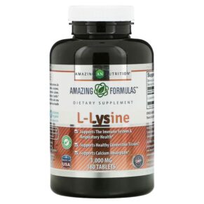 Thực phẩm chức năng Amazing Nutrition L-Lysine 1.000 mg 180 Tablets 810180020947