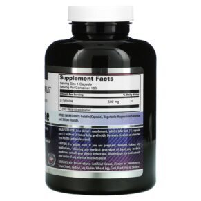 Thực phẩm bổ sung Amazing Nutrition L-Tyrosine 500 mg 180 Capsules 810180023528