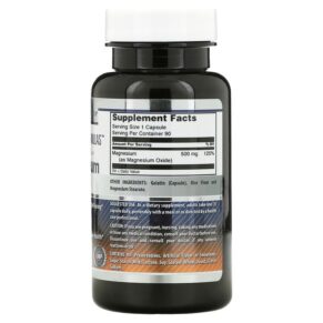 Thực phẩm bổ sung Amazing Nutrition Magnesium Oxide 500 mg 90 Capsules 810180025812