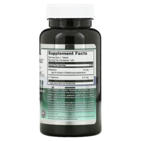 Thực phẩm bổ sung Amazing Nutrition Melatonin Plus L-Theanine 10 mg 120 Tablets 810180027854