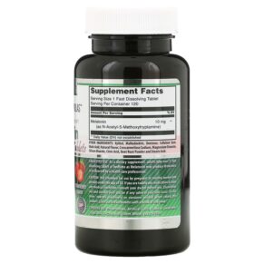 Thực phẩm bổ sung Amazing Nutrition Melatonin Strawberry 10 mg 120 Tablets 819209024751