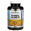 Thực phẩm chức năng Amazing Nutrition Norwegian Cod Liver Oil Orange 1.250 mg 120 Softgels 810180029384