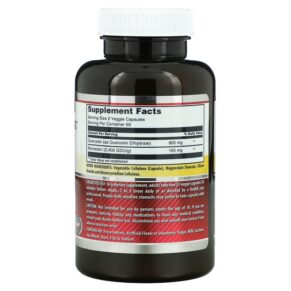 Amazing Nutrition Quercetin Bromelain 120 Veggie Capsules 3 Thực phẩm bổ sung Amazing Nutrition Quercetin Bromelain 120 Veggie Capsules 810180020985